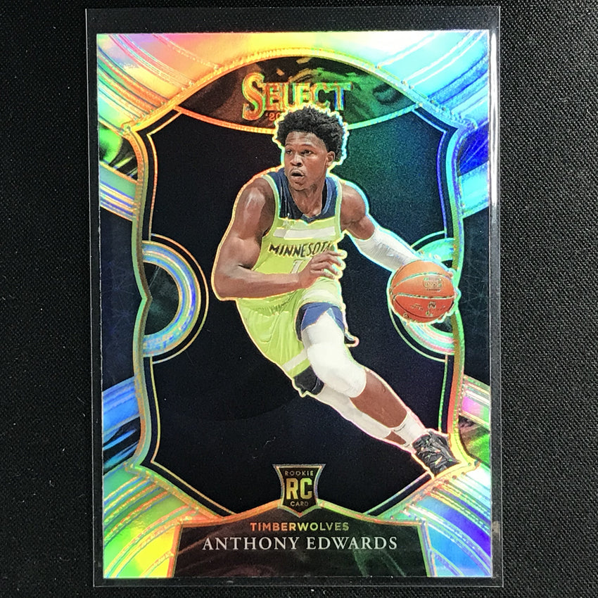 2020-21 Select Anthony Edwards Concourse Rookie Silver Prizm No 61