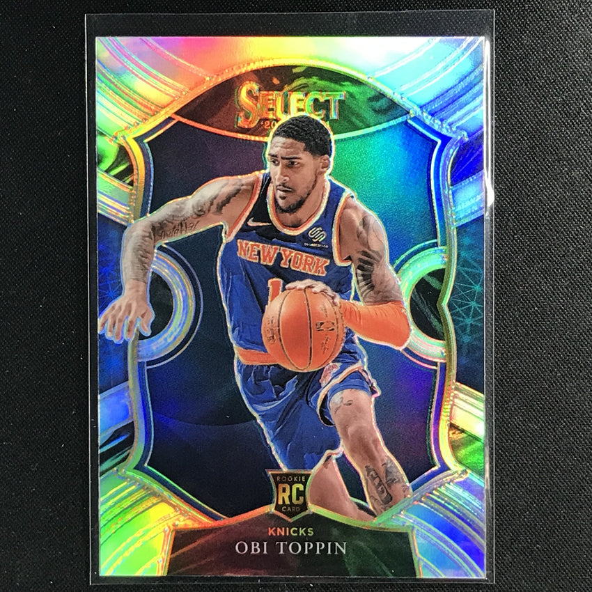 2020-21 Select Obi Toppin Concourse Rookie Silver Prizm No 68