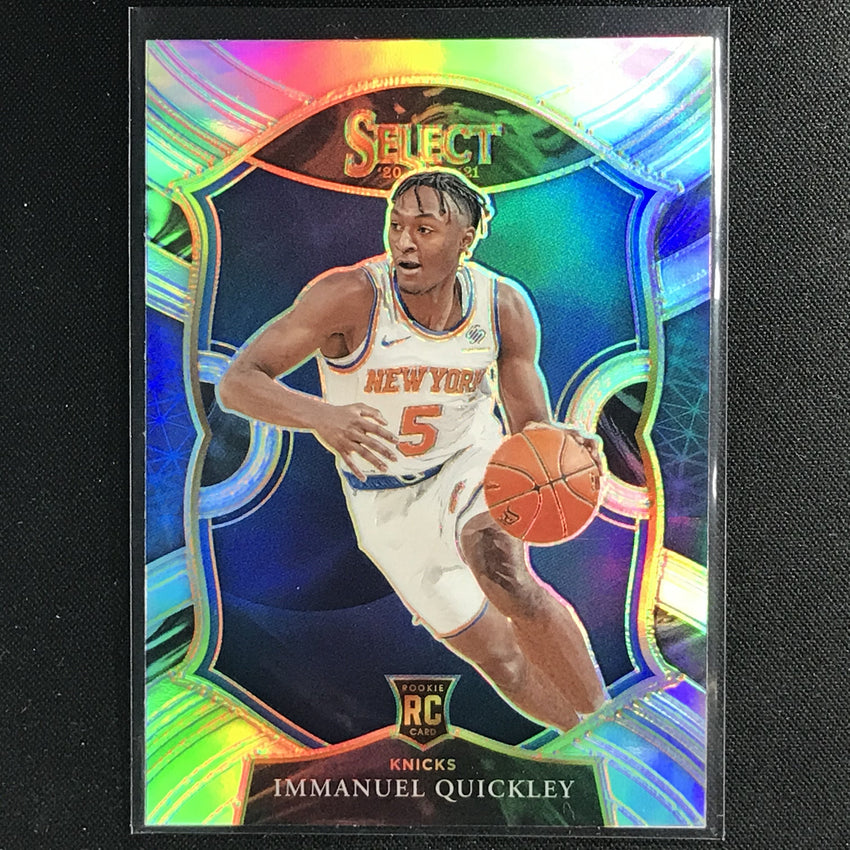 2020-21 Select Immanuel Quickley Concourse Rookie Silver Prizm No 85