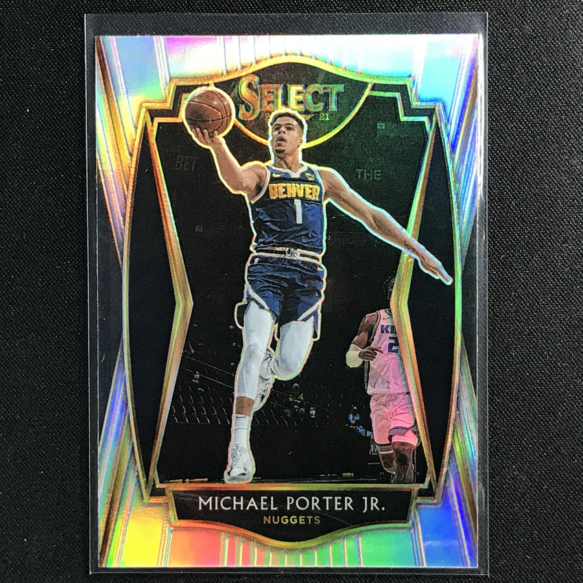 2020-21 Select Michael Porter Jr. Premier Level Silver Prizm No 106