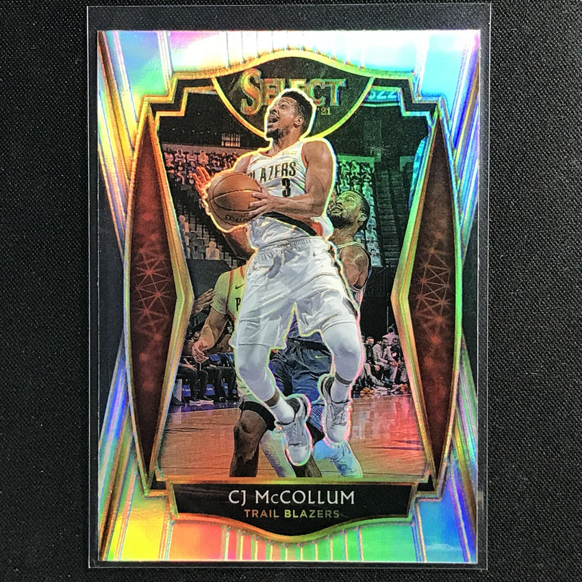 2020-21 Select Cj Mccollum Premier Level Silver Prizm No 122