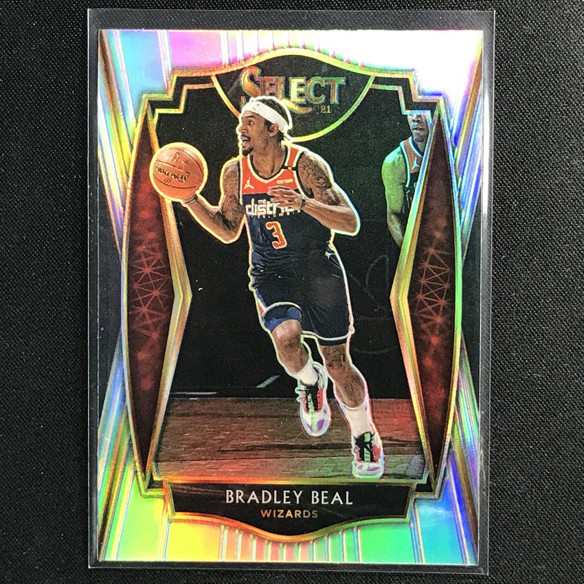 2020-21 Select Bradley Beal Premier Level Silver Prizm No 127