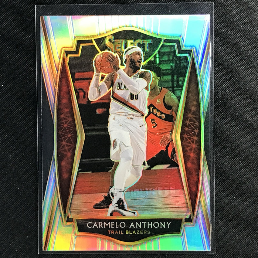 2020-21 Select Carmelo Anthony Premier Level Silver Prizm No 132