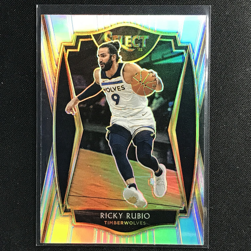 2020-21 Select Ricky Rubio Premier Level Silver Prizm No 133