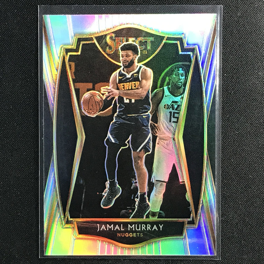 2020-21 Select Jamal Murray Premier Level Silver Prizm No 142