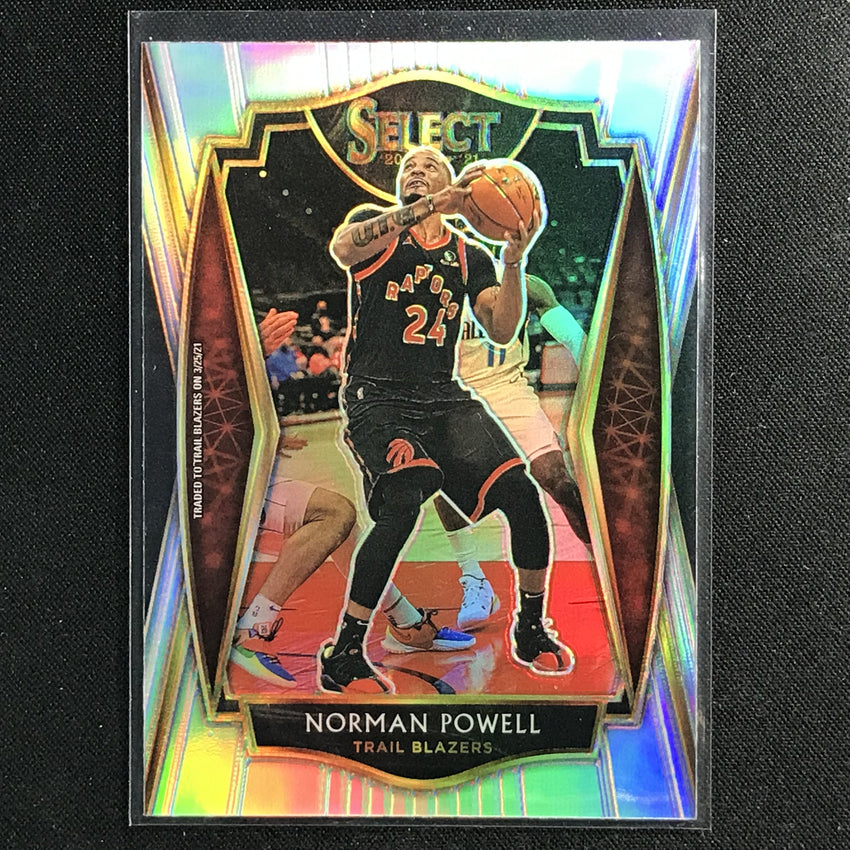 2020-21 Select Norman Powell Premier Level Silver Prizm No 147