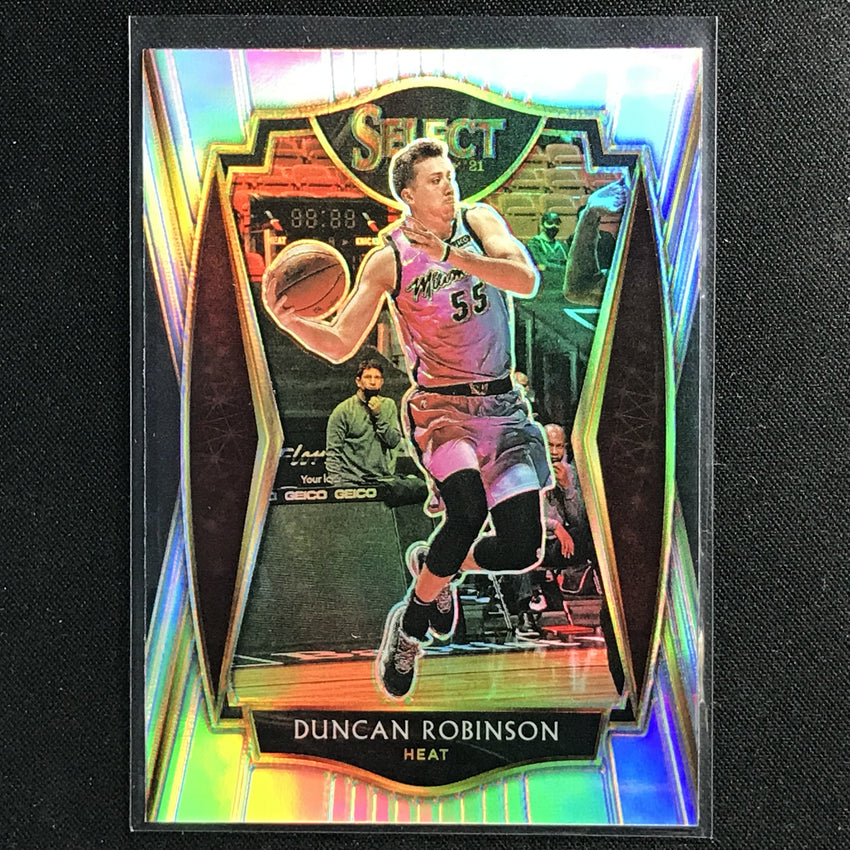 2020-21 Select Duncan Robinson Premier Level Silver Prizm No 154