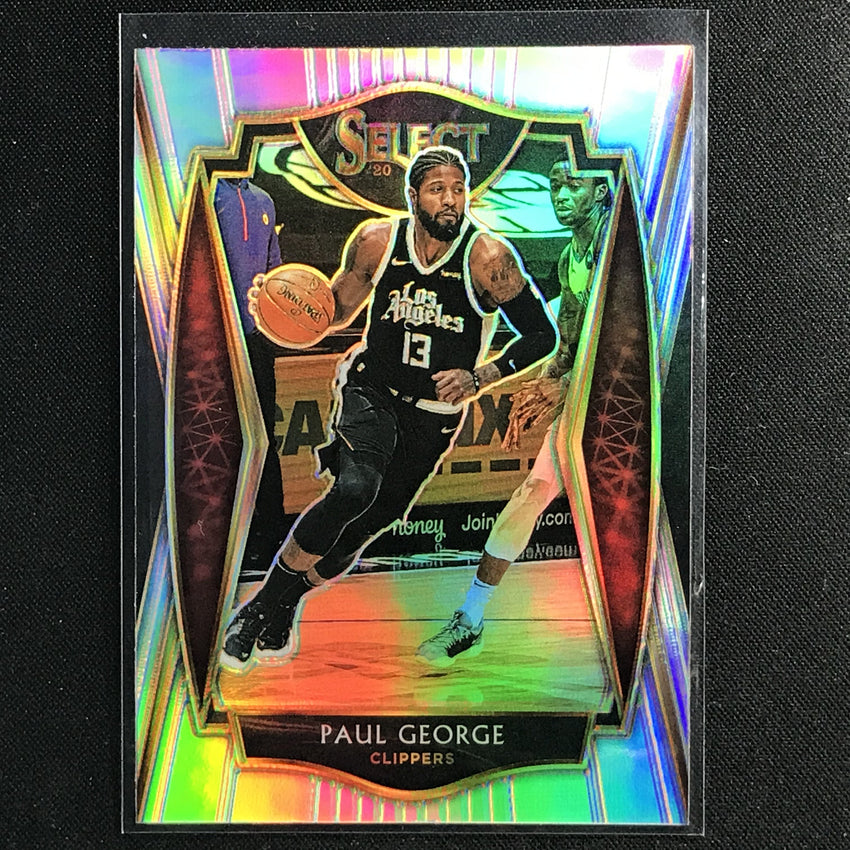 2020-21 Select Paul George Premier Level Silver Prizm No 156