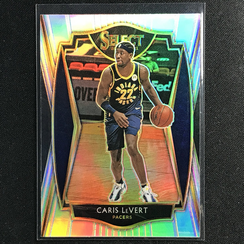 2020-21 Select Caris Levert Premier Level Silver Prizm No 163