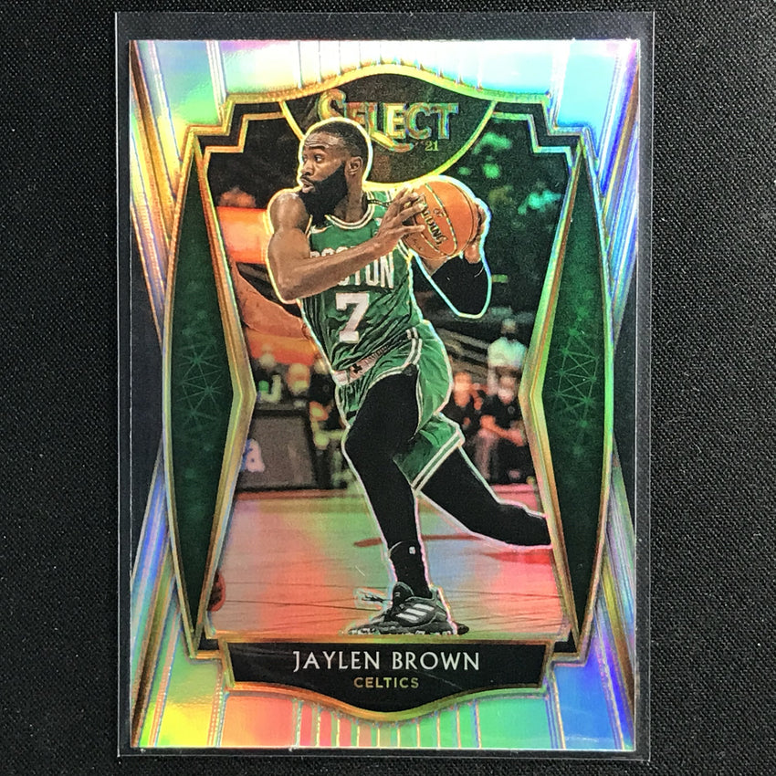 2020-21 Select Jaylen Brown Premier Level Silver Prizm No 164