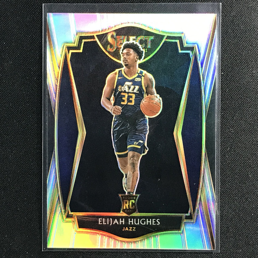 2020-21 Select Elijah Hughes Premier Level Rookie Silver Prizm No 168