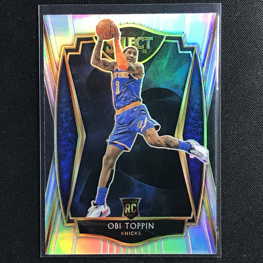 2020-21 Select Obi Toppin Premier Level Rookie Silver Prizm No 187