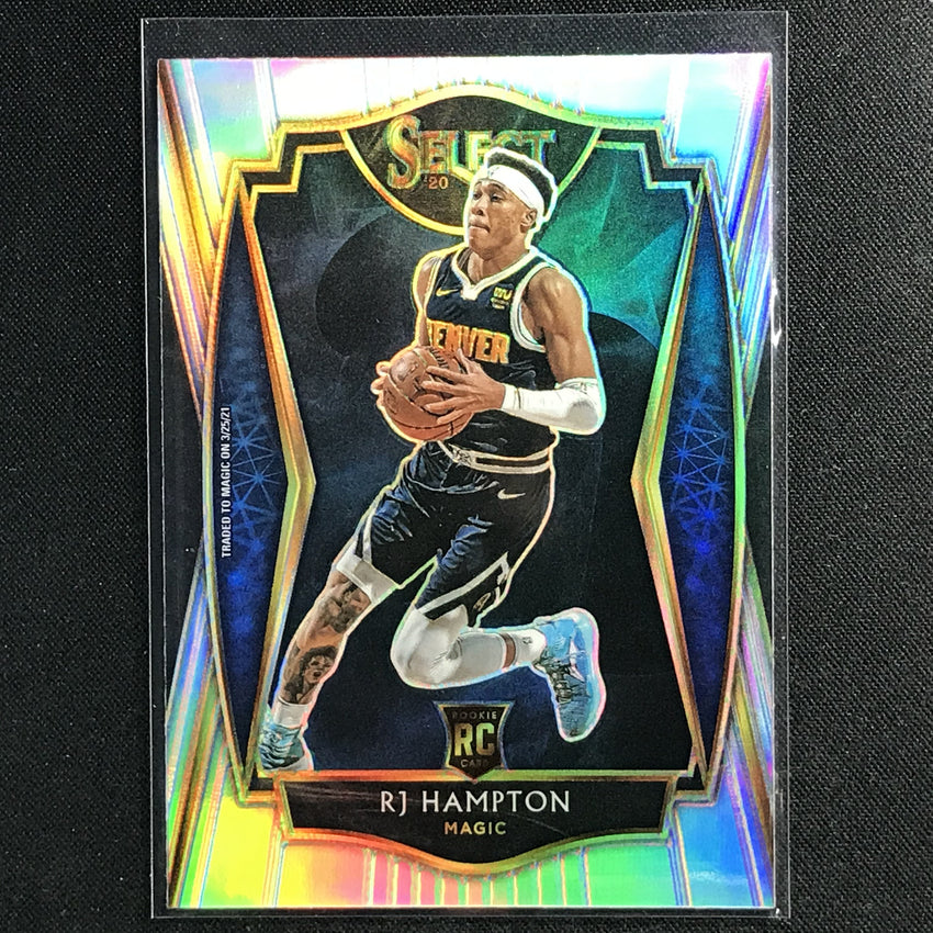 2020-21 Select Rj Hampton Premier Level Rookie Silver Prizm No 195