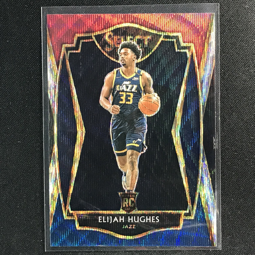 2020-21 Select Elijah Hughes Premier Level Rookie Tri-color No 168