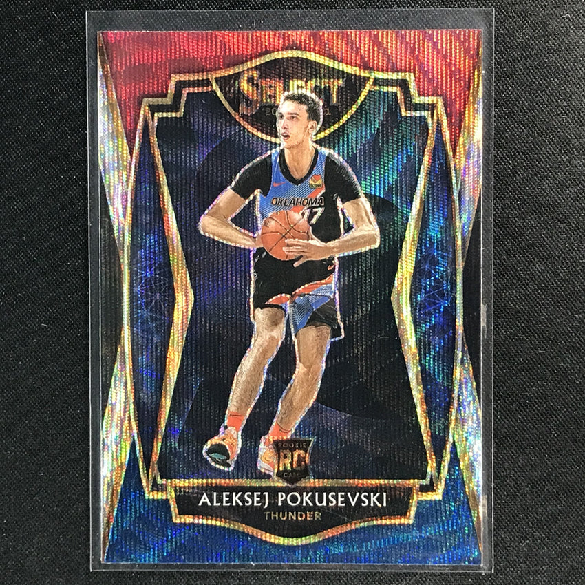 2020-21 Select Aleksej Pokusevski Premier Level Rookie Tri-color No 176
