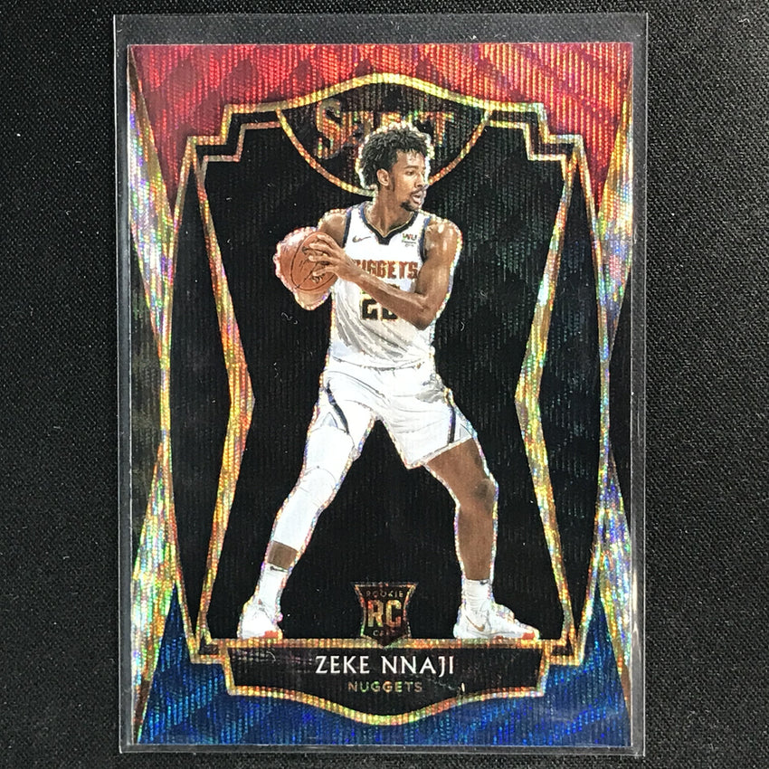 2020-21 Select Zeke Nnaji Premier Level Rookie Tri-color No 194