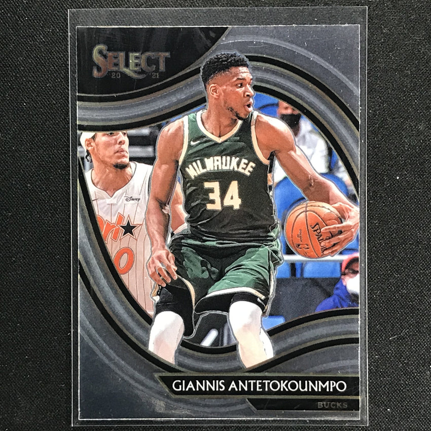 2020-21 Select Giannis Antetokounmpo Courtside Base No 224