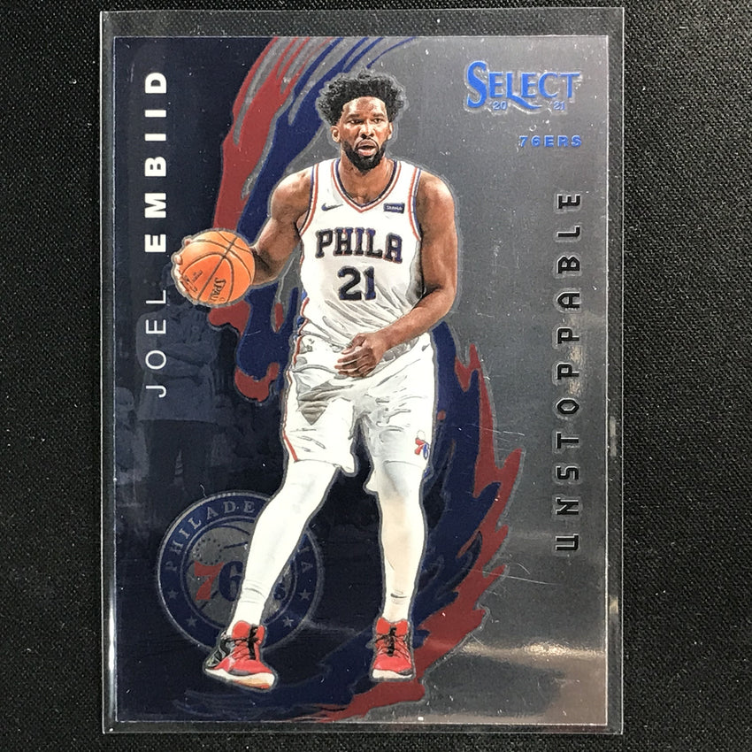 2020-21 Select Joel Embiid Unstoppable Insert Base No 6