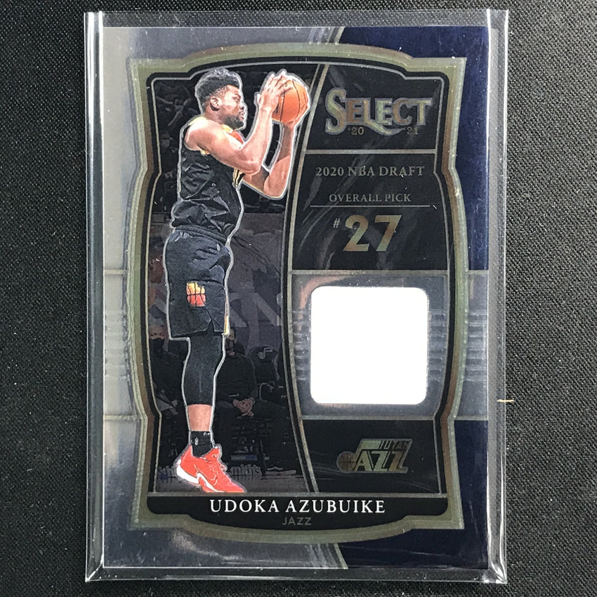 2020-21 Select Udoka Azubuike Draft Selection Rookie Memorabilia Jersey No Azu A