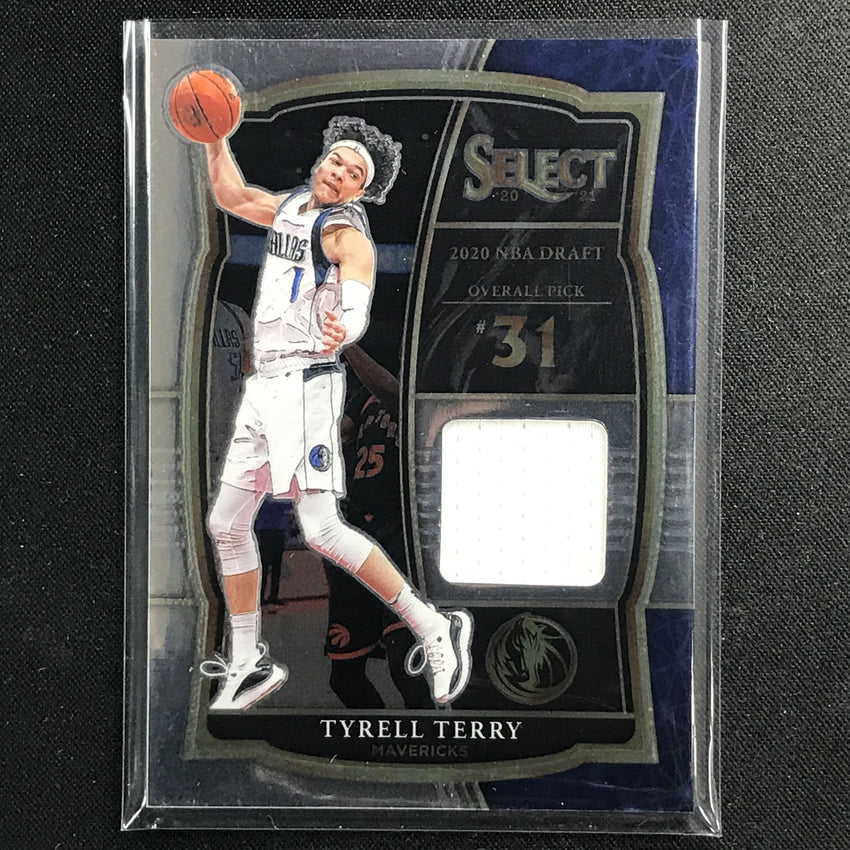 2020-21 Select Tyrell Terry Draft Selections Rookie Memorabilia Jersey No Ter A