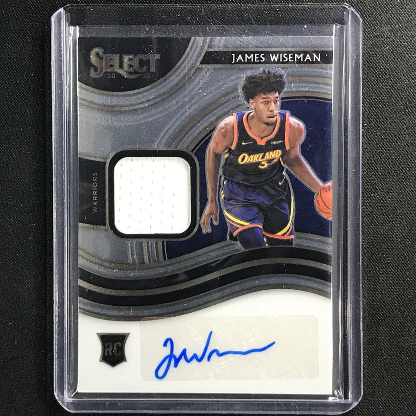 2020-21 Select James Wiseman Rookie Jersey Auto 148/199