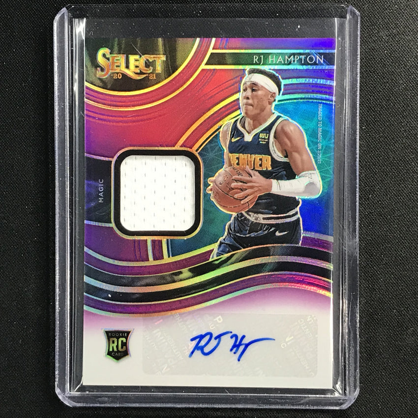 2020-21 Select Rj Hampton Rookie Jersey Auto Purple 46/99