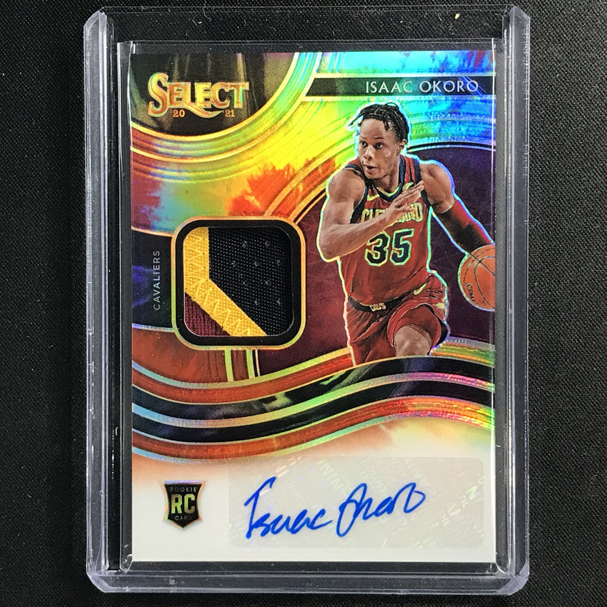 2020-21 Select Isaac Okoro Rookie Patch Auto Tie-dye 20/25