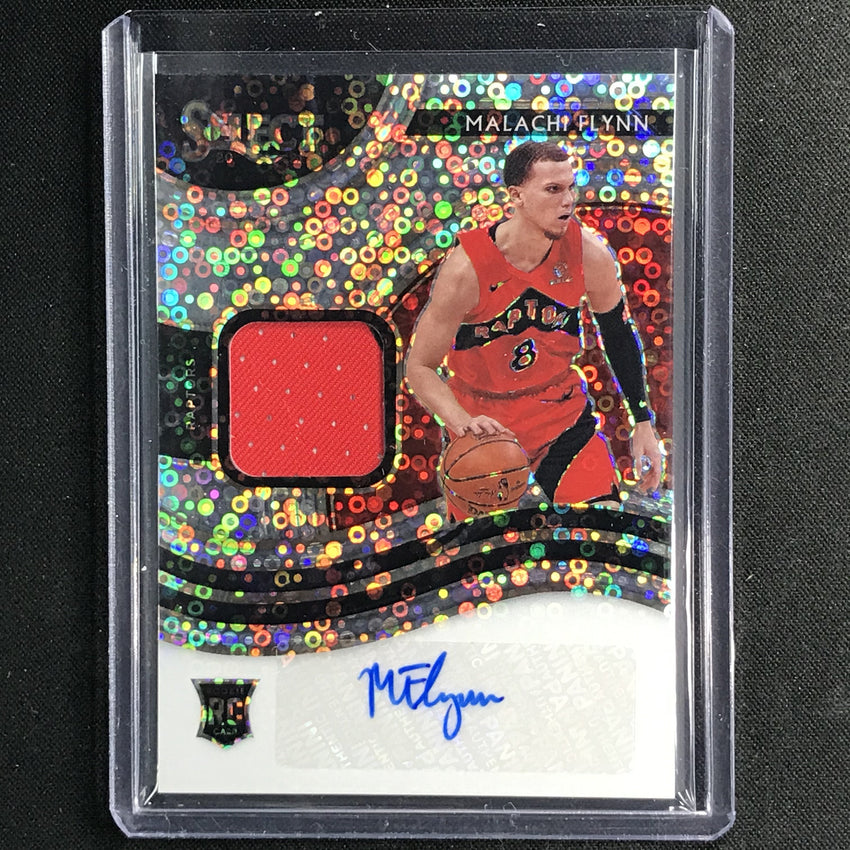 2020-21 Select Malachi Flynn Rookie Patch Auto Disco Silver No Fly