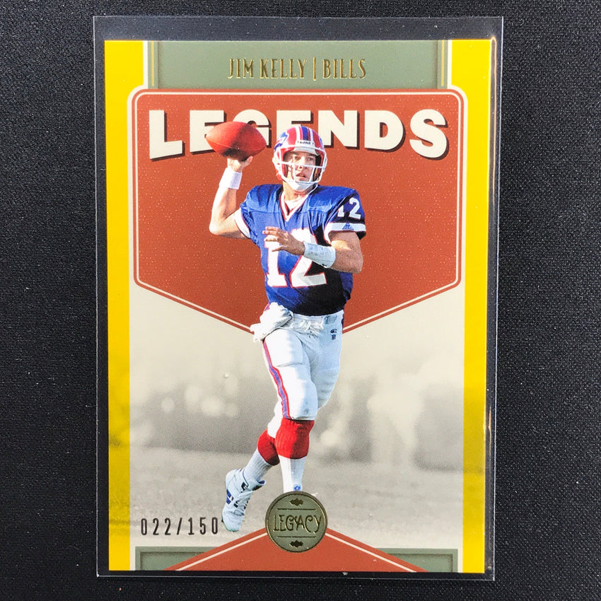 2022 Legacy Jim Kelly Legends Yellow /150