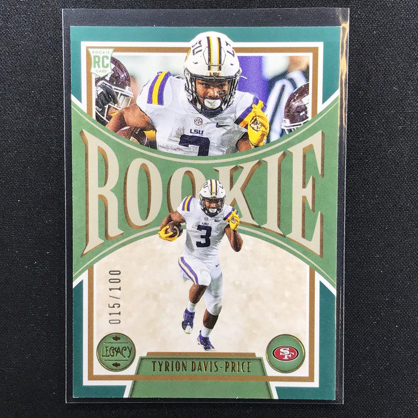 2022 Legacy Tyrion Davis-price Rookie Green 15/100