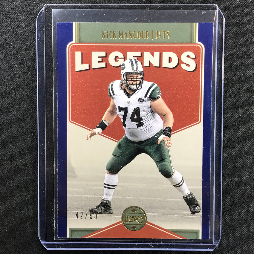 2022 Legacy Nick Mangold Legends Blue 42/50