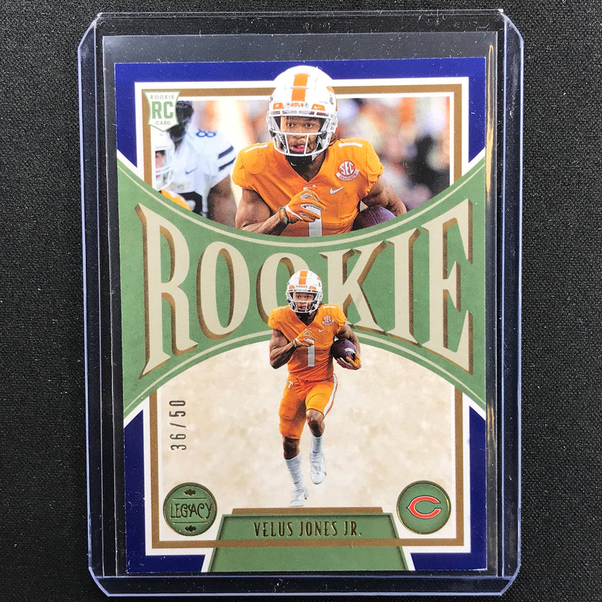 2022 Legacy Velus Jones Jr. Rookie Blue 36/50