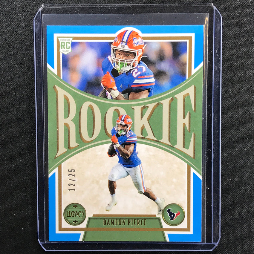2022 Legacy Dameon Pierce Rookie Indigo 12/25