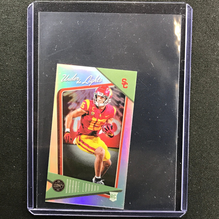 2022 Legacy DRAKE LONDON Rookie Under the Lights MINI Silver Prizm #9