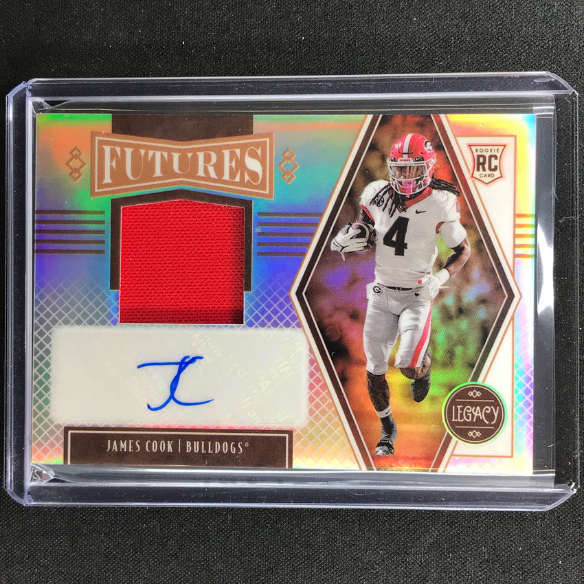 2022 Legacy James Cook Futures Rookie Jersey Auto Silver Prizm 176/249