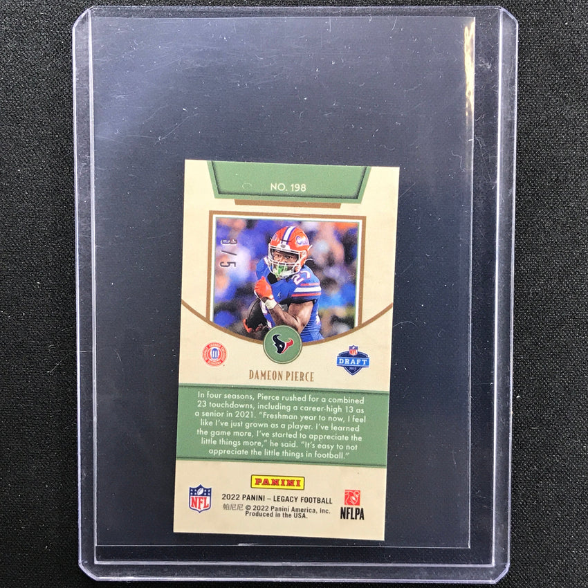 2022 Legacy Dameon Pierce Rookie Premium Edition Mini Onyx 3/5