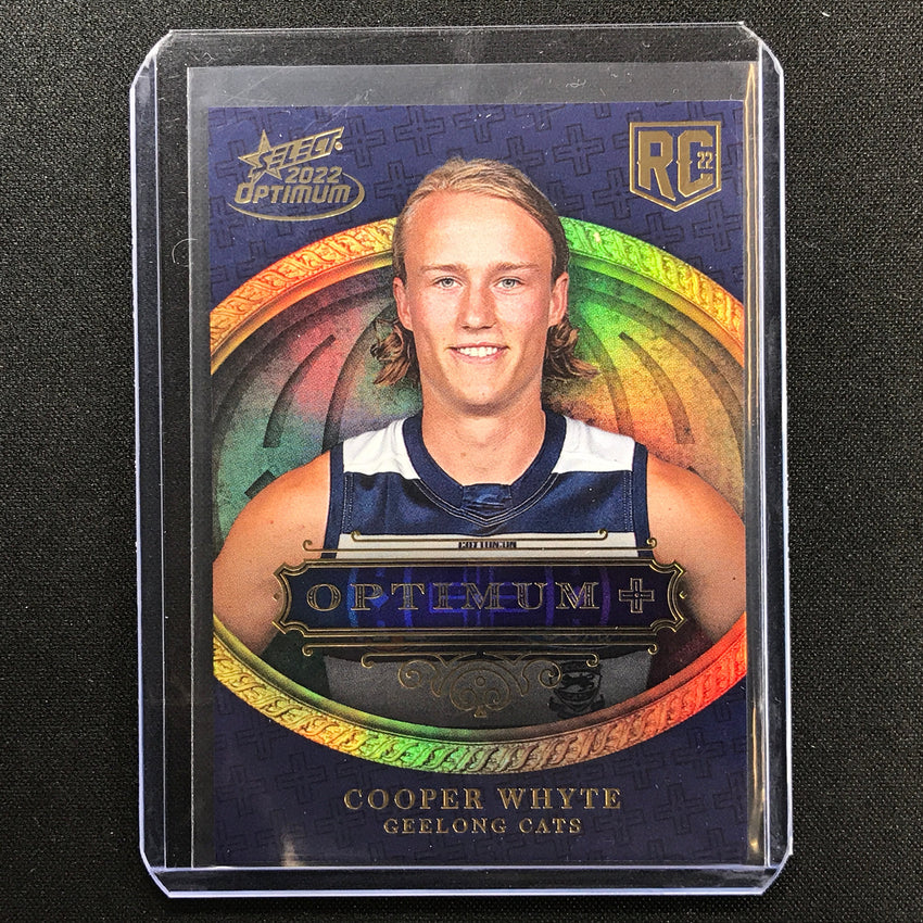 2022 Select Optimum Cooper Whyte Rookie Optimum+ Parallel 27/115