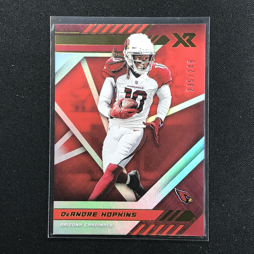 2020 XR Football DEANDRE HOPKINS Red 235/249-Cherry Collectables