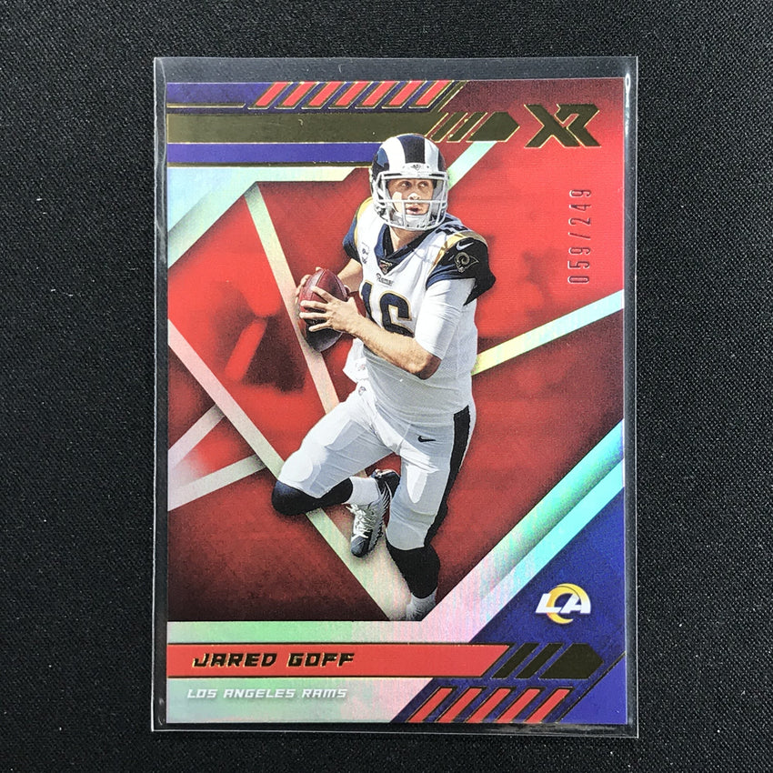 2020 XR Football JARED GOFF Red 59/249-Cherry Collectables