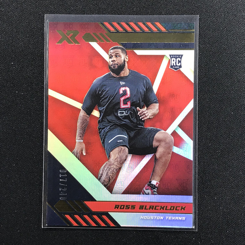 2020 XR Football ROSS BLACKLOCK Rookie Red 17/249-Cherry Collectables