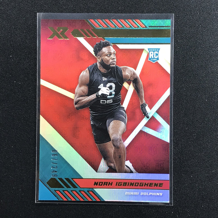 2020 XR Football NOAH IGBINOGHENE Rookie Red 67/249-Cherry Collectables