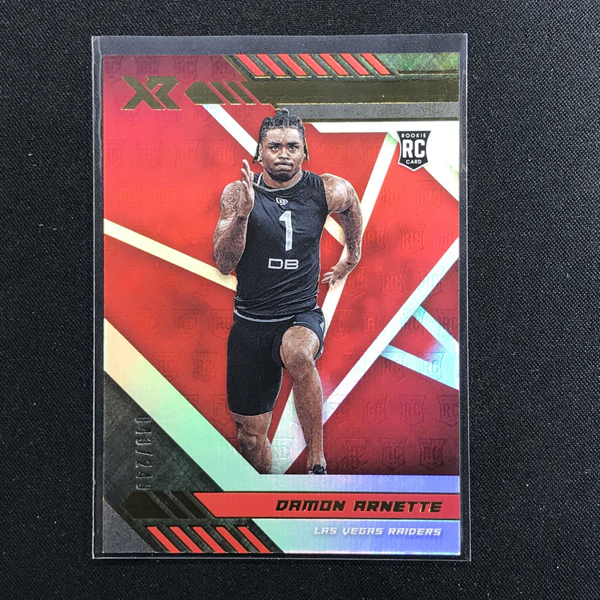 2020 XR Football DAMON ARNETTE Rookie Red 43/249-Cherry Collectables