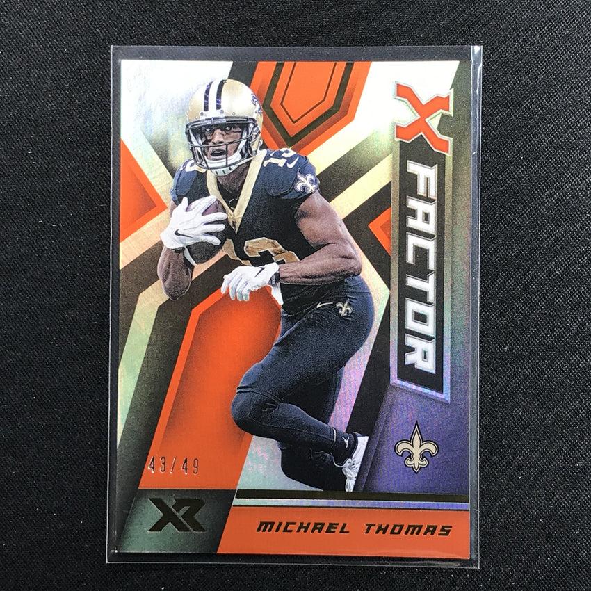 2020 XR Football MICHAEL THOMAS X Factor Orange 43/49-Cherry Collectables
