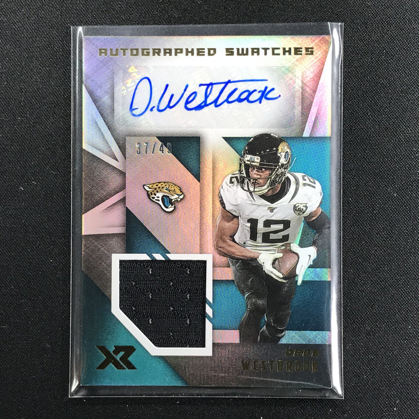 2020 XR Football DEDE WESTBROOK Patch Auto 37/49-Cherry Collectables