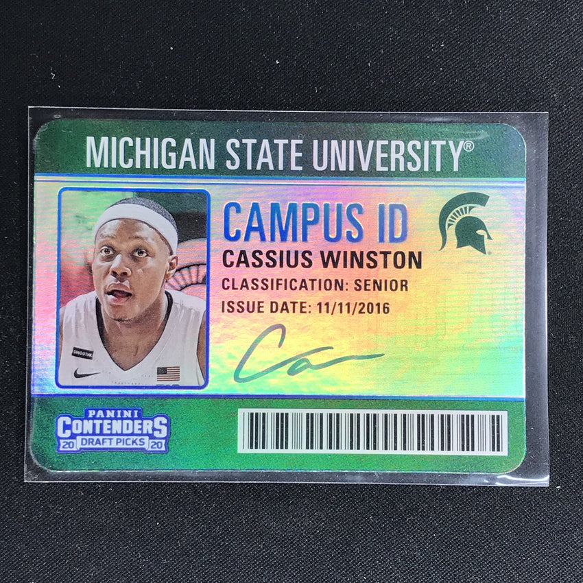 2020 Contenders Draft Picks CASSIUS WINSTON Campus ID #25-Cherry Collectables