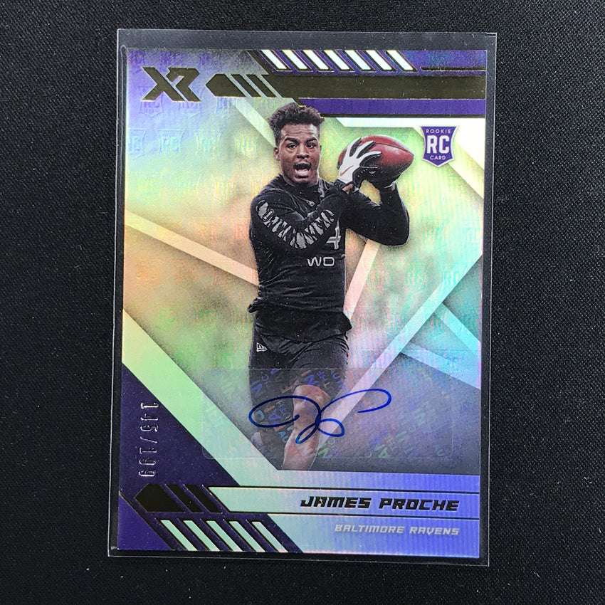 2020 XR Football JAMES PROCHE Rookie Auto 145/199-Cherry Collectables