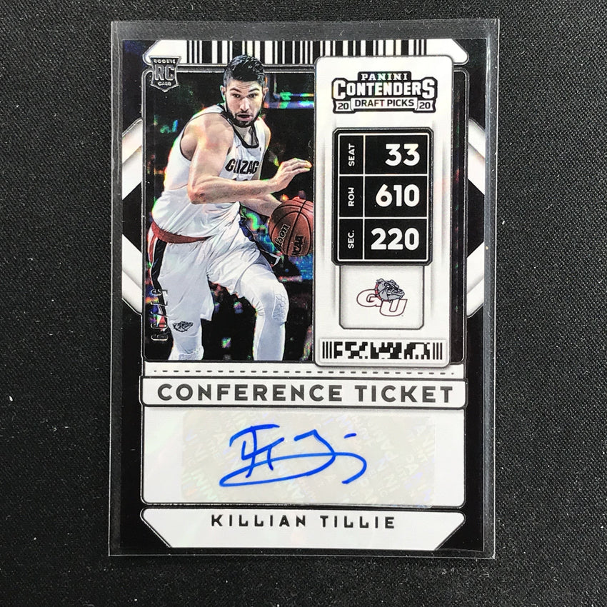 2020 Contenders Draft Picks KILLIAN TILLIE Conference Ticket Auto 57/99-Cherry Collectables