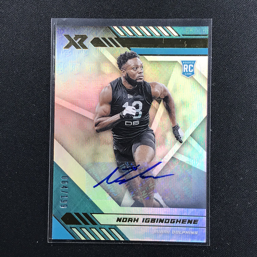 2020 XR Football NOAH IGBINOGHENE Rookie Auto 64/199-Cherry Collectables