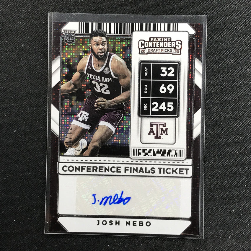 2020 Contenders Draft Picks JOSH NEBO Conference Finals Auto 71/75-Cherry Collectables