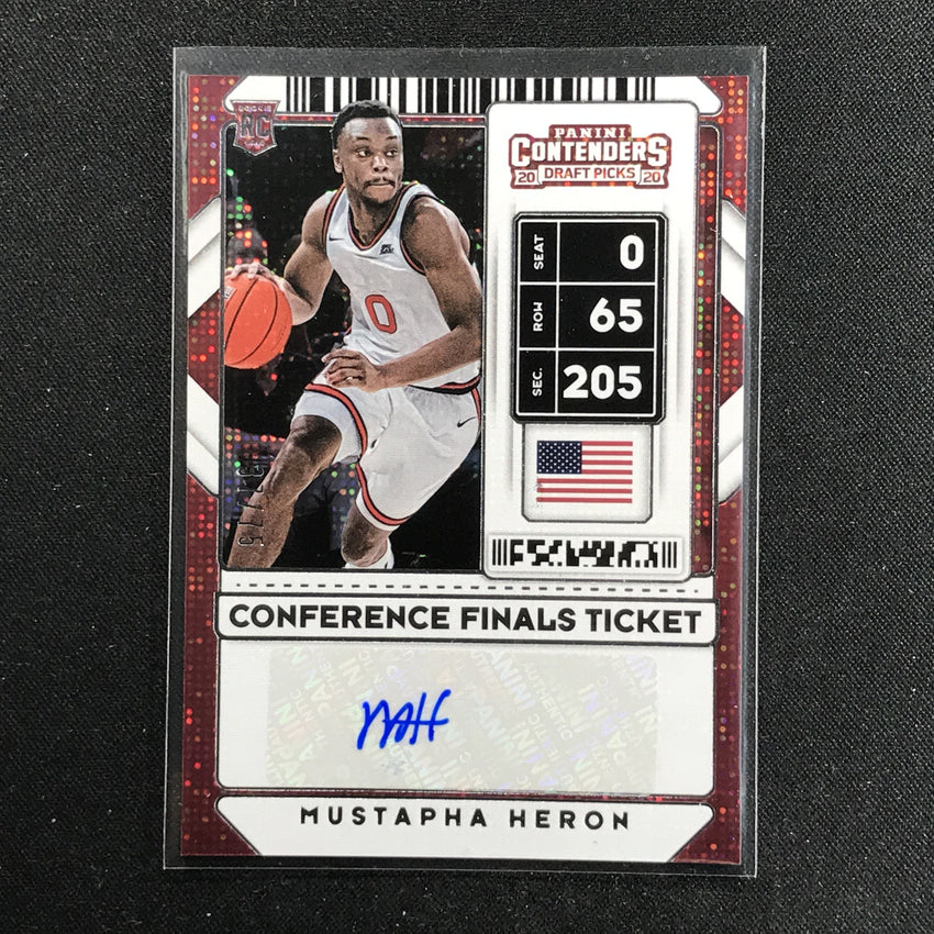 2020 Contenders Draft Picks MUSTAPHA HERON Conference Finals Auto 37/75-Cherry Collectables